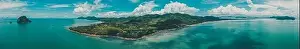 Sea Island Prints: Aerial view of Koh Yao Yai, island in the Andaman Sea between Phuket and Krabi Thailand