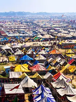 Shed Prints: Aerial view of the Kumbh Mela festival