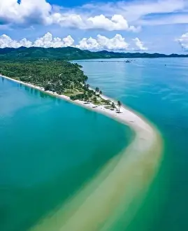 Laem Prints: Aerial view of Laem Had Beach in Koh Yao Yai