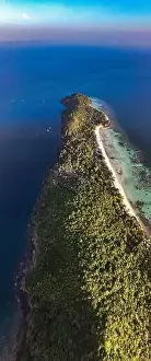 Krabi Prints: Aerial view of Laem Tong Beach or Laemtong bay in koh Phi Phi, Krabi, Thailand