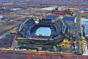 Philly Prints: Aerial View of Lincoln Financial Field with Citizen's Bank Park in the Background