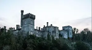Irish Landscape Prints: Aerial view of majestic Lismore Castle in County Waterford