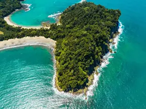 Aerial view of Manuel Antonio National Park in Costa Rica