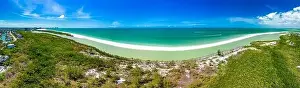 Aerial View of Marco Island, a popular tourist beach town in Florida