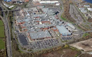 High Above Prints: aerial view of the Metrocentre in Gateshead, near Newcastle upon Tyne, UK