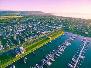 Waters Edge Prints: Aerial view of Mornington Peninsula coastline