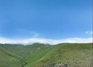 Aerial Fly Prints: Aerial view mountain. Scenic aerial view mountain ridge