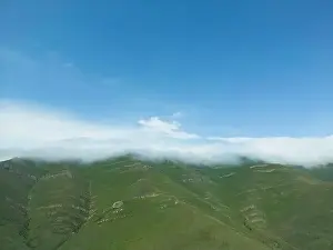 Aerial Fly Prints: Aerial view mountain. Scenic aerial view mountain ridge