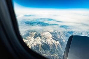 Images Dated 16th May 2021: Aerial View Of Mountains Of Turkey Ordu Region From Window Of Plane