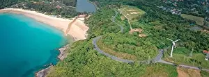 Harn Prints: Aerial view of Nai Harn beach in Phuket, Thailand