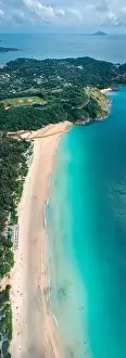 Harn Prints: Aerial view of Nai Harn beach in Phuket, Thailand