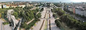 Aerial view of the National Palace of Culture in Sofia