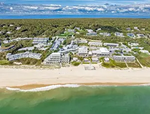 South Fork Prints: aerial view of of Gurney's Montauk Resort and seawater spa