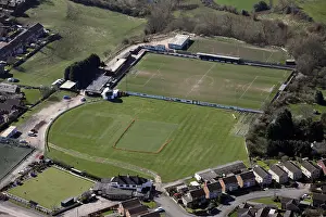 Ariel Prints: aerial view of Ossett Albion Football Club & Ossett Cricket and Athletic Club, UK
