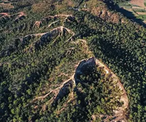 Mae Hong Son Prints: Aerial view of Pai Canyon in Pai, Mae Hong Son, Thailand