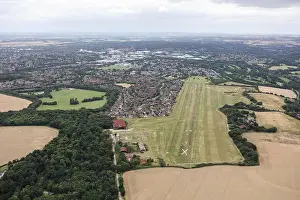 Aerodrome Prints: An aerial view of the former Panshanger Aerodrome, Welwyn Garden City