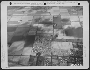 Dump Prints: Aerial View Of The Petrol Dump At Royston, England. 7 February 1944