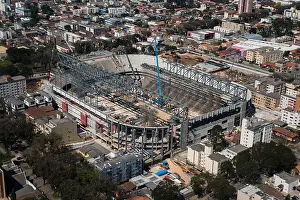South Region Prints: Aerial view of the renovation and expansion of Estadio Joaquim Americo Guimaraes - Arena da Baixada