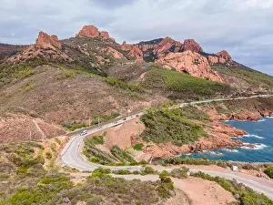 Azur Prints: Aerial view of Rocher Saint-Barthélémy at French Riviera
