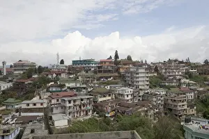 Shillong Prints: Aerial view Shillong city, Meghalaya, India