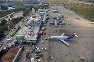 Haiti Prints: An aerial view shows Toussaint Louverture International Airport in Port-au-Prince