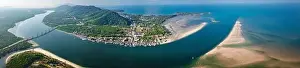Koh Lanta Prints: Aerial view of the Siri Lanta Bridge in koh Lanta, Krabi, Thailand