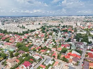 Bucharest Prints: Aerial View Of Southern Quartier, Bucharest City In Romania