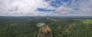 Lanka Prints: Aerial View of Sri Lanka's Famous Sigiriya Rock and Pidurangala