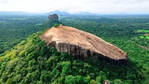 Lanka Prints: Aerial View of Sri Lanka's Famous Sigiriya Rock and Pidurangala