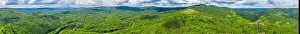 Tarnovo Prints: Aerial view of Strandzha mountains in Bulgaria