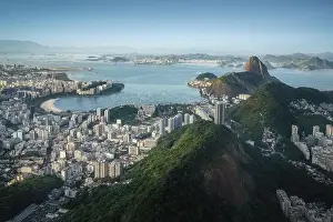 Aerial view of Sugarloaf Mountain and Guanabara Bay - Rio de Janeiro, Brazil