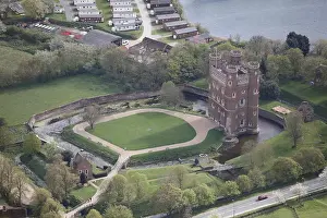 Ariel Prints: An aerial view of Tattershall Castle, Lincolnshire
