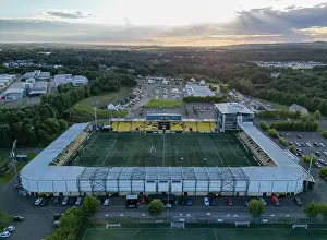 Aerial Panoramic Prints: Aerial view of the Tony Macaroni Arena