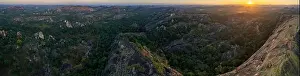 Zimbabwe Prints: An aerial view of the unique landscape of the Matobo hills in Zimbabwe