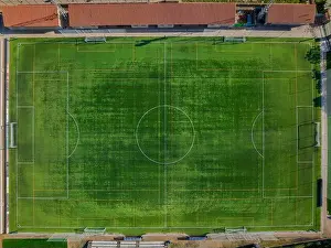 Cataluna Prints: Aerial view of the Vinyassa football field