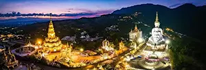Aerial view of Wat Phra That Pha Sorn Kaew temple in Phetchabun, Thailand, south east asia