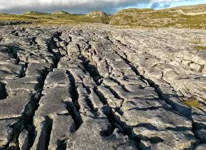 Scar Prints: Aerial views of Limestone Pavement near Malham with Comb Hill and Dean Moor Hill in the distance