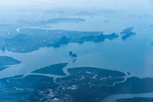 Sun Top Prints: Aerioal view of the Phuket island, Thailand, Asia