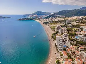 Becici Prints: Aerophotography. View from flying drone