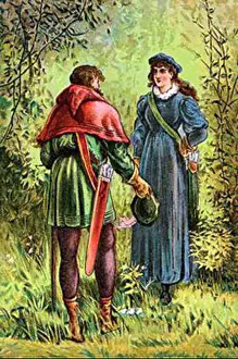 Heroism Prints: â€˜Robin Hood and Maid Marianâ€™ refers to the legendary figures from English folklore