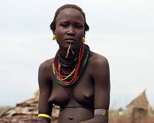 Ethiopian Prints: Africa Ethiopia Omo Valley Daasanach tribe woman