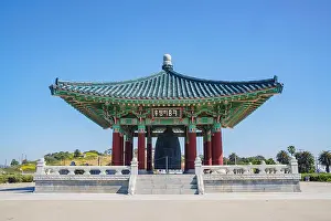 Symbolize Prints: Afternoon view of Korean Friendship Bell at San Pedro, California