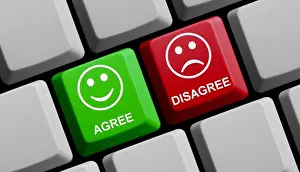 Refuse Prints: agree / disagree - approval or disapproval