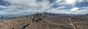 Agua verde loreto bcs baja california sur aerial drone huge landscape panorama