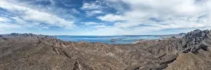 Agua verde loreto bcs baja california sur aerial drone huge landscape panorama