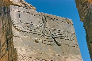 Ahura Mazda supreme god in Zoroastrianism Persepolis UNESCO World Heritage Site Iran Middle East