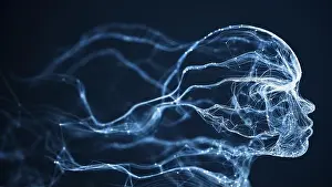 Robotics Prints: AI Chatbot, Artificial intelligence Technology Concept