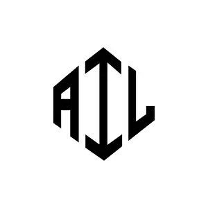 Letter Vector Vectors Prints: AIL letter logo design with polygon shape