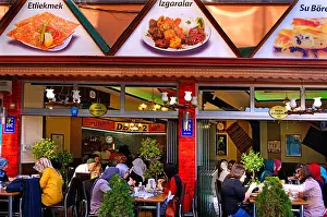 Konya Prints: 'Aile' restaurant (for family and women) at Konya, Turkey