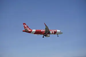 Air Travel Prints: Air Asia budget airline airplane